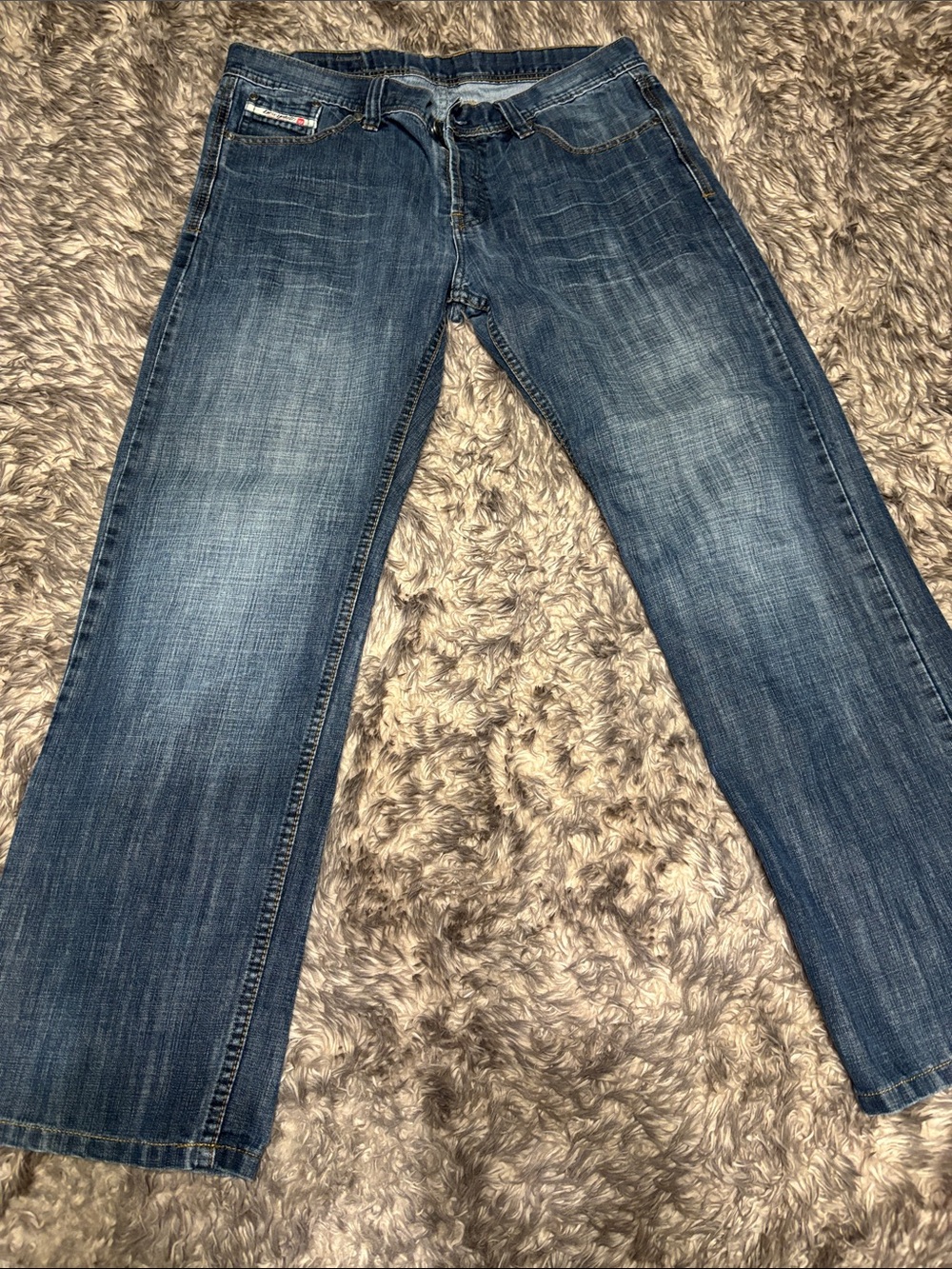 Diesel Industry Denim Division Jeans Men’s Size 36x31 Button Fly Blue